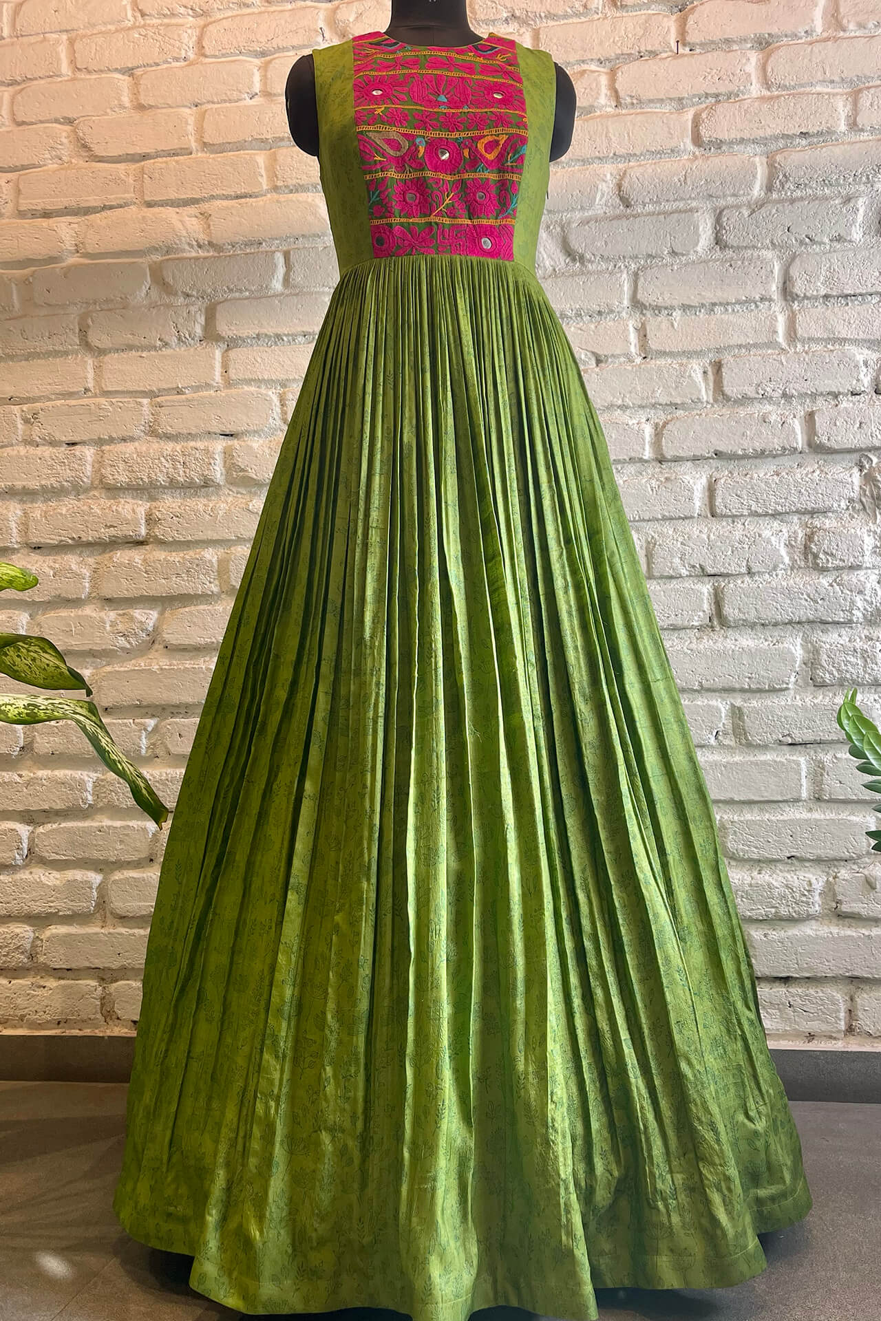 Lime Green Gown – Label Anushree