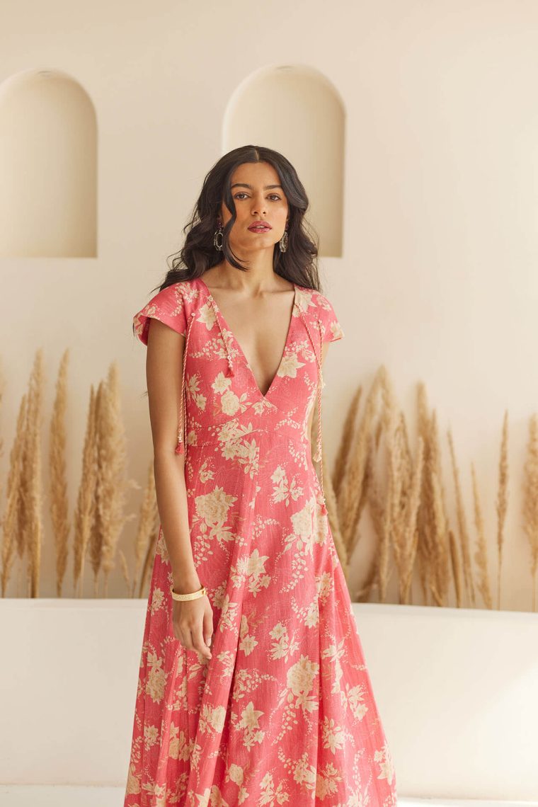 Lily Pink Floral Maxi