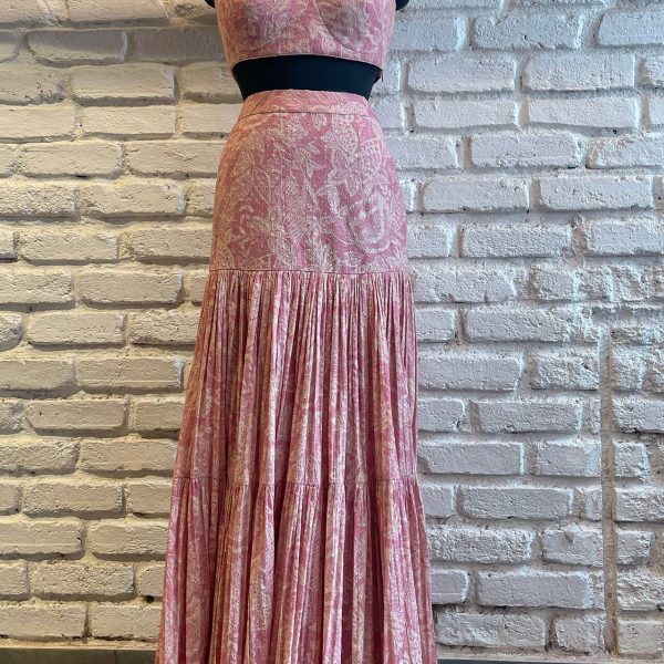 Pink Brallete – Skirt Set