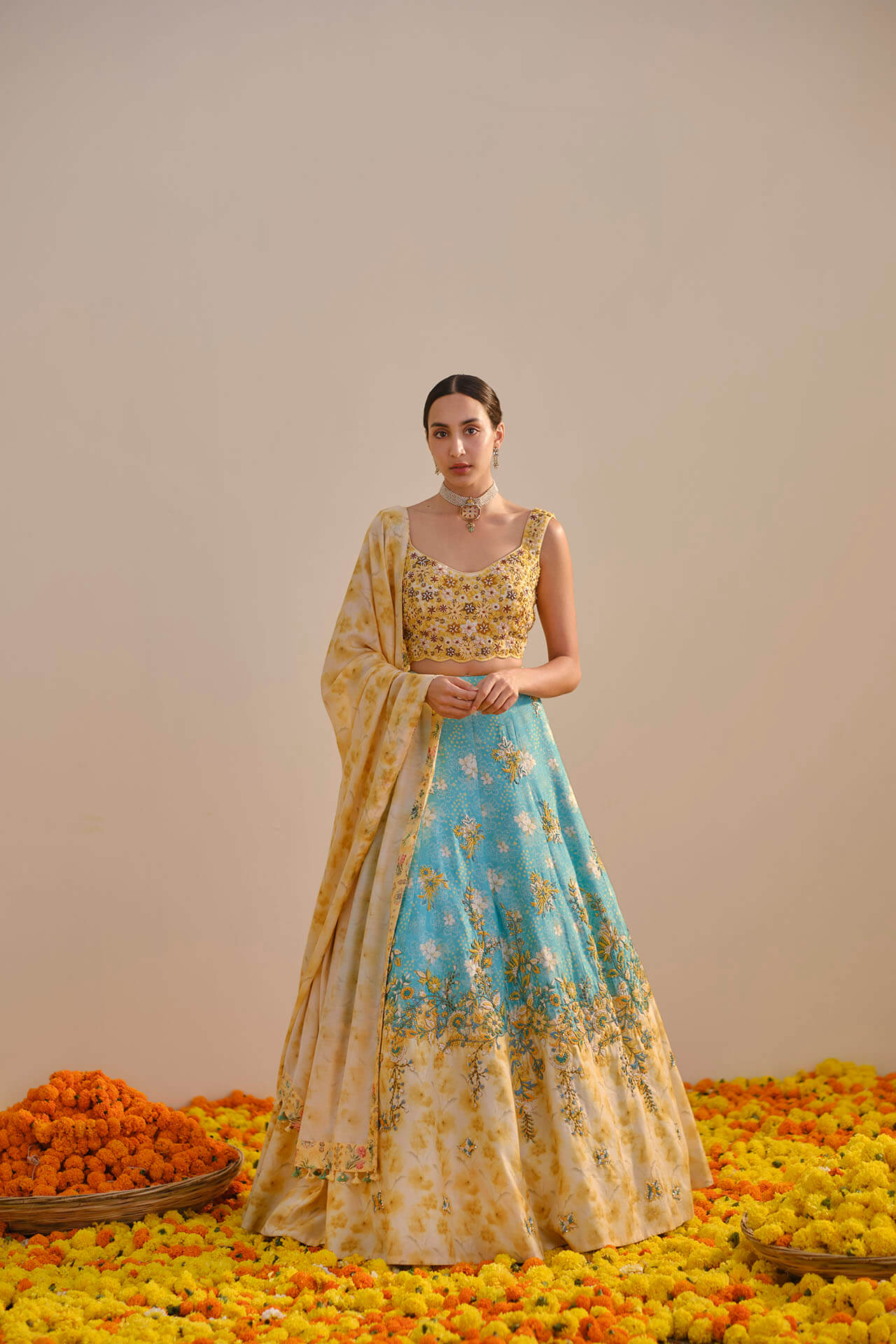 Aquamarine Lehenga