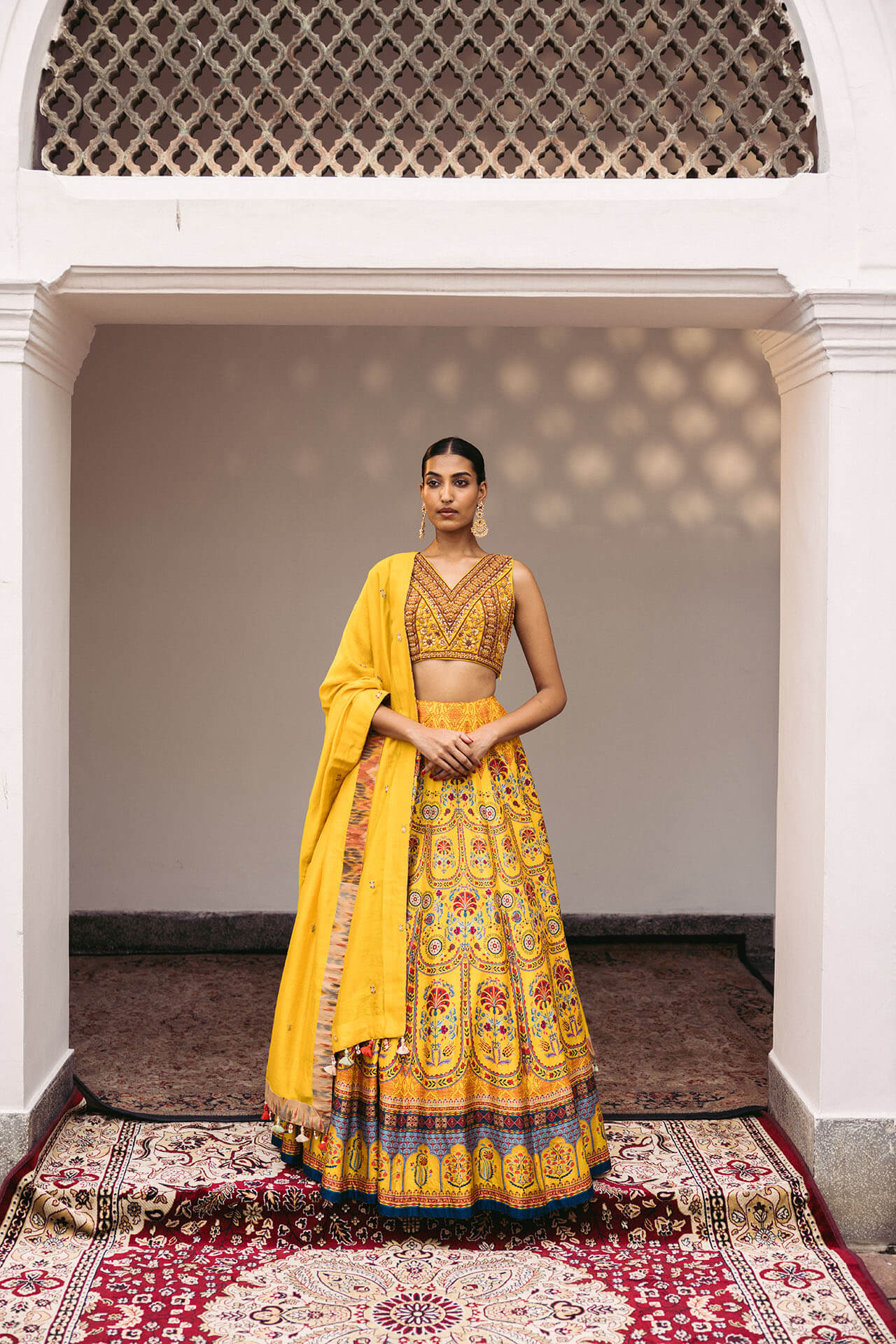 Dia Lehenga with Dupatta.