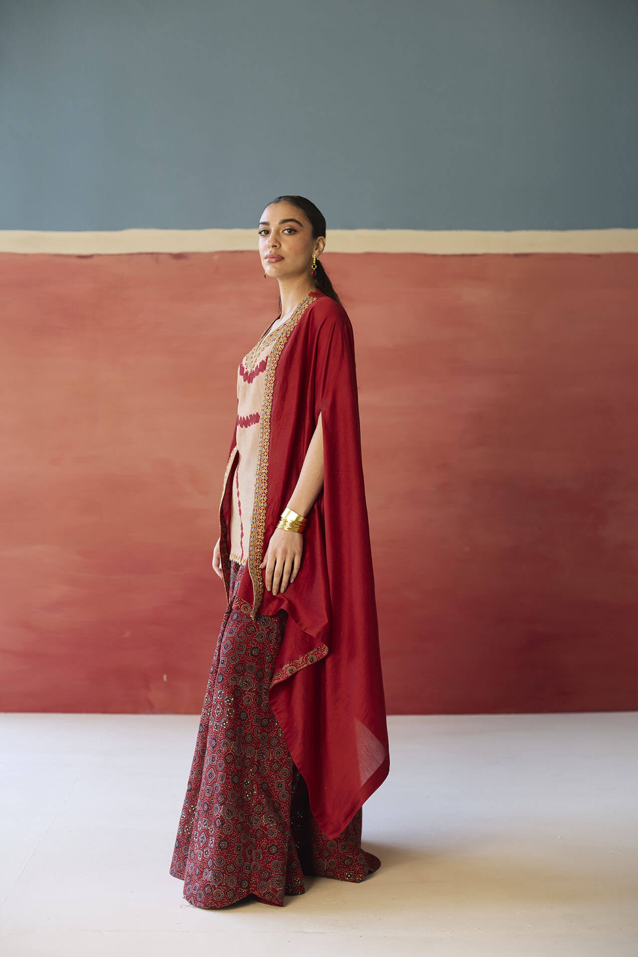 Rosa - Ajrakh Kurta Sharara