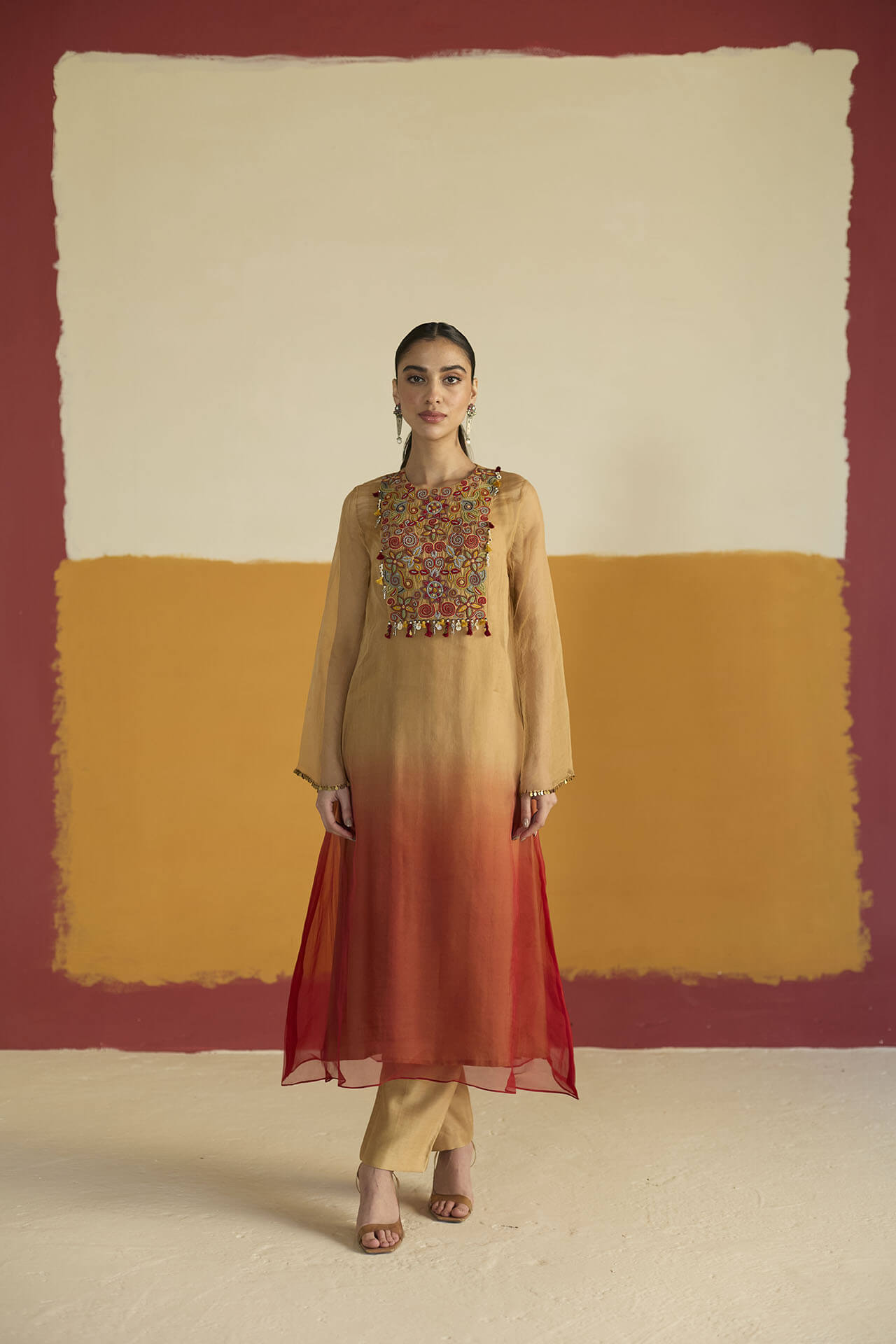 Rosa Shaded Kurta Pant Set