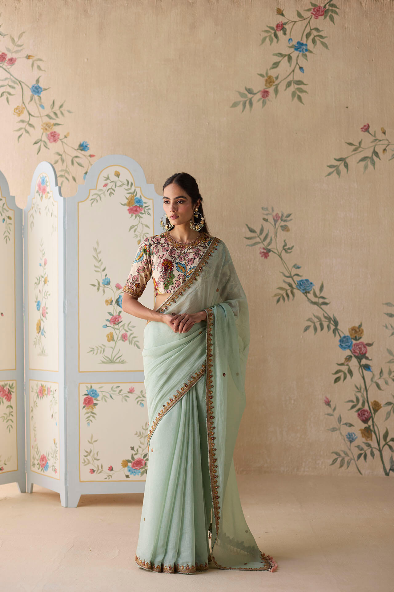 Mint - Kalamakari Saree