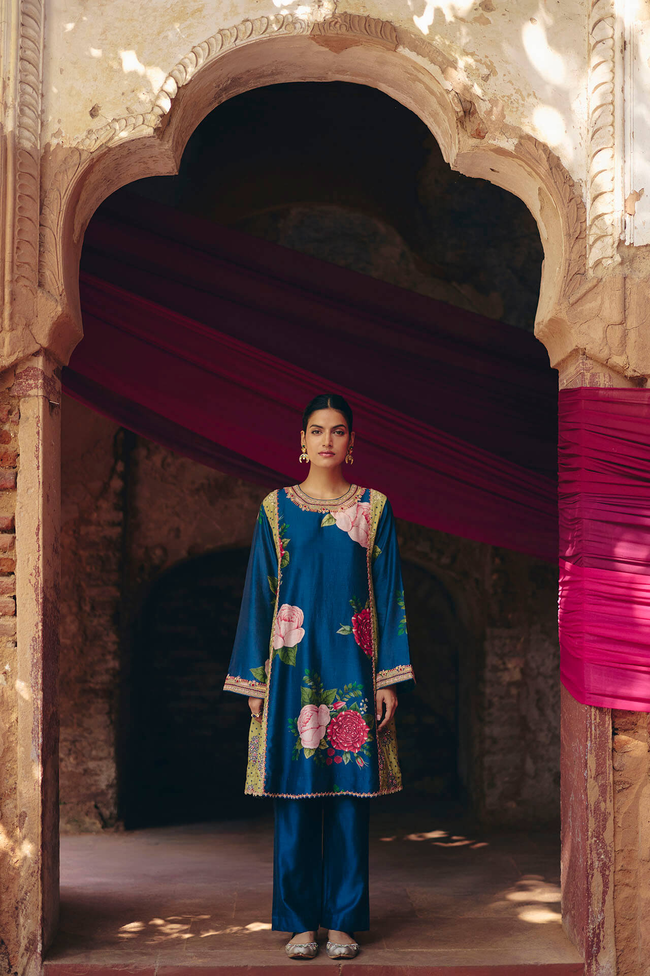 Blue Floral Coord set