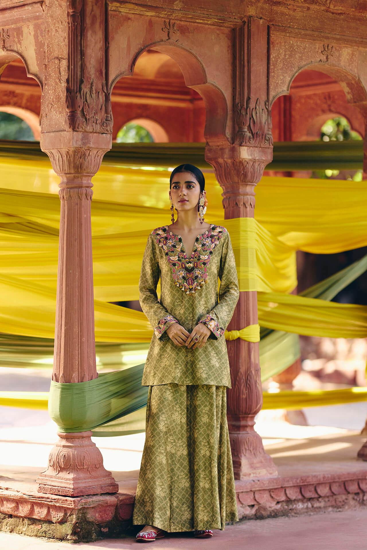 Asma kurta sharara set