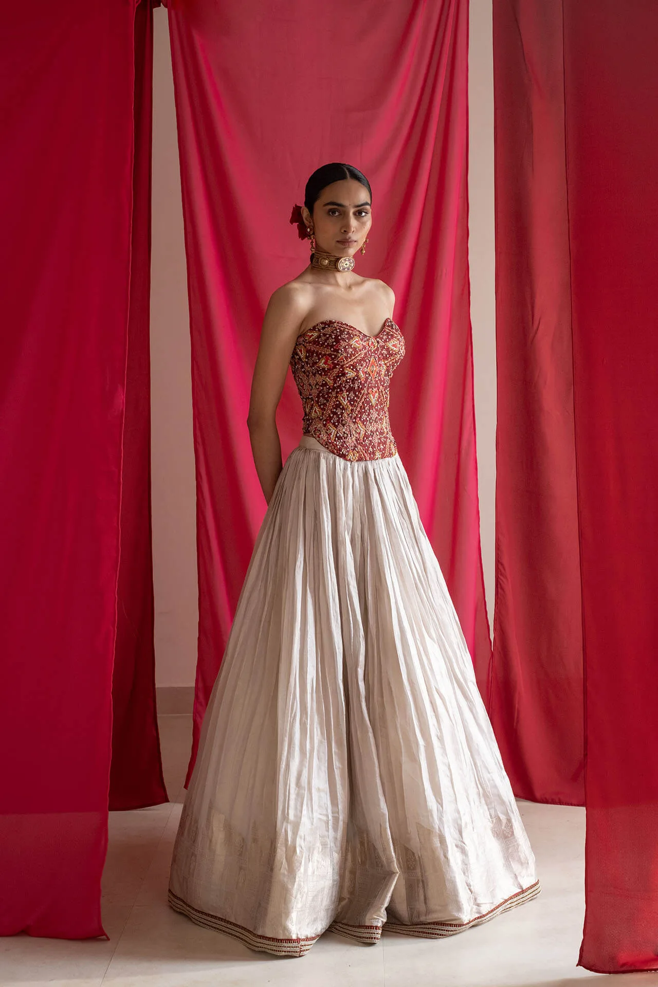 Patola Corset Lehenga