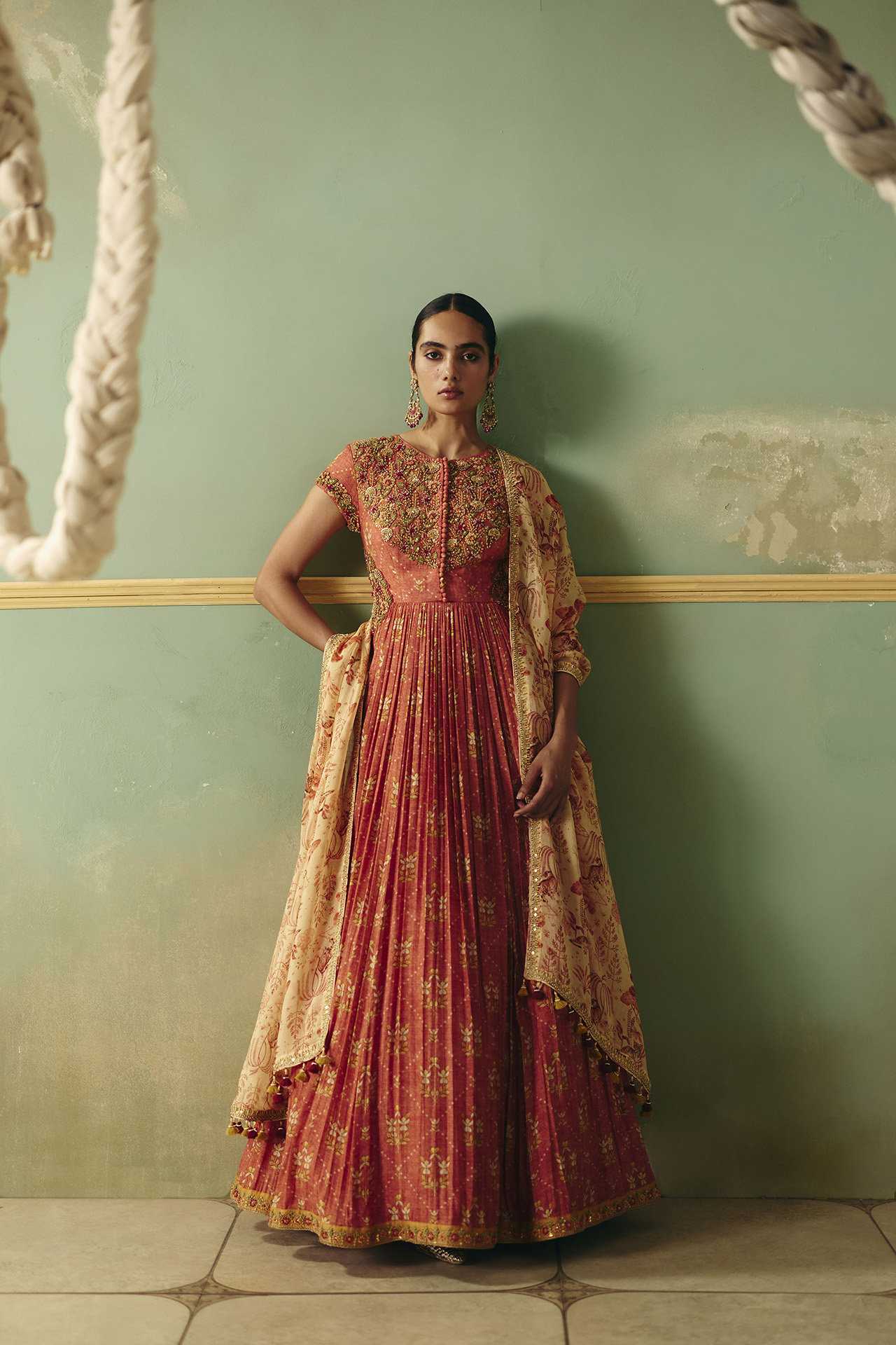 Nayab Gown With Dupatta