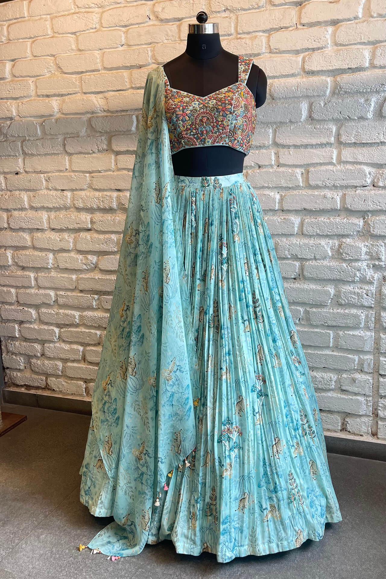 Blue Lehenga Set