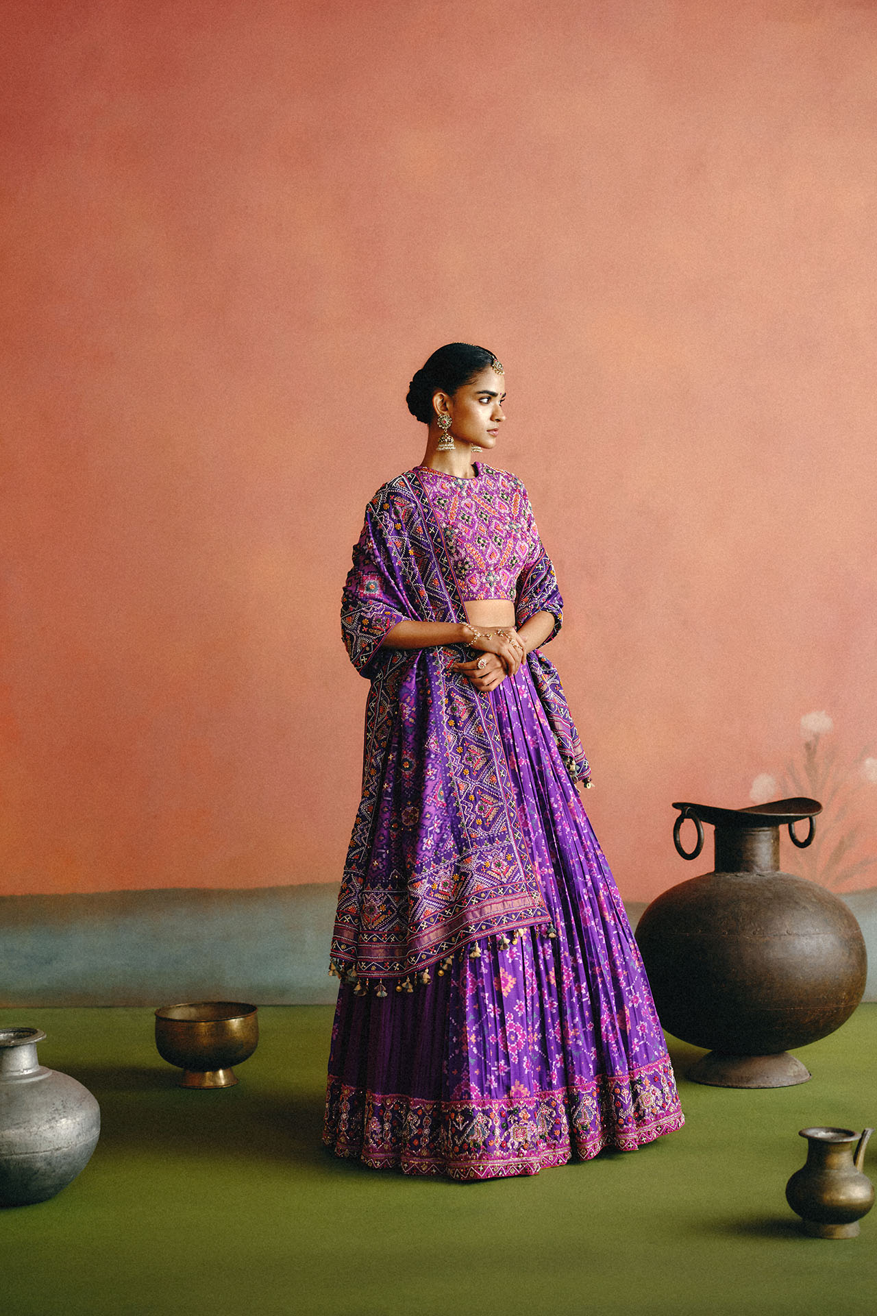 Mahira Purple Patola Lehenga
